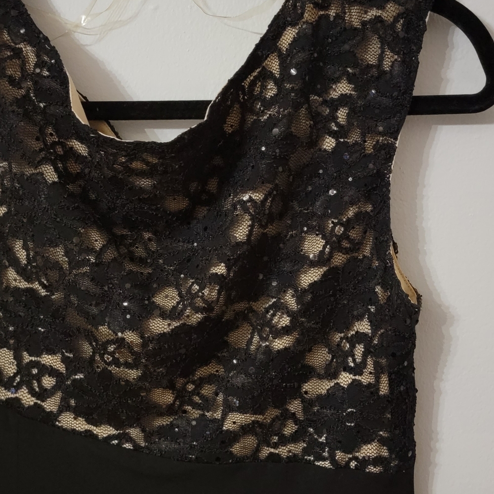 Connected Black Sleeveless Dress Size 12 - Picture 6 of 12